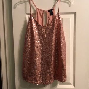 Pink Sequined Top